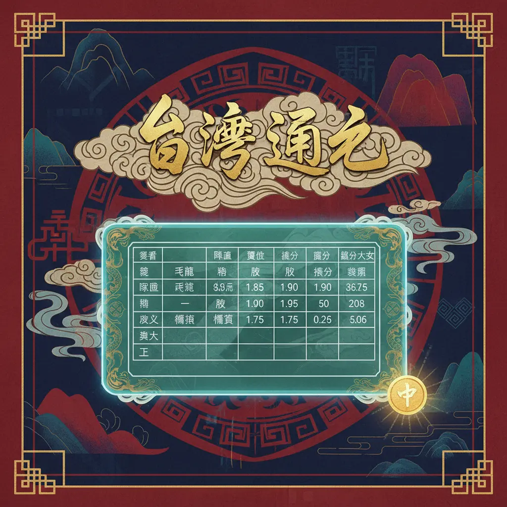 賠率表 - 臺灣運彩